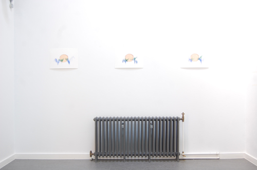 Set of drawings titled Radioastronomy (here comes the Sun) by Inês Rebelo