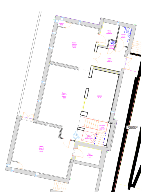 Bath House Galleries floorplan